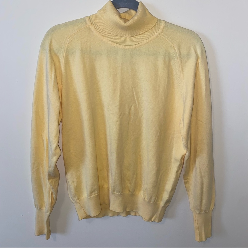 Talbots Petites 100% Cotton Turtleneck Sweater Petite Medium
